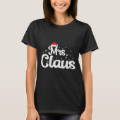 Mrs Claus Christmas Family Matching Pajama T-shirt (Voorkant)