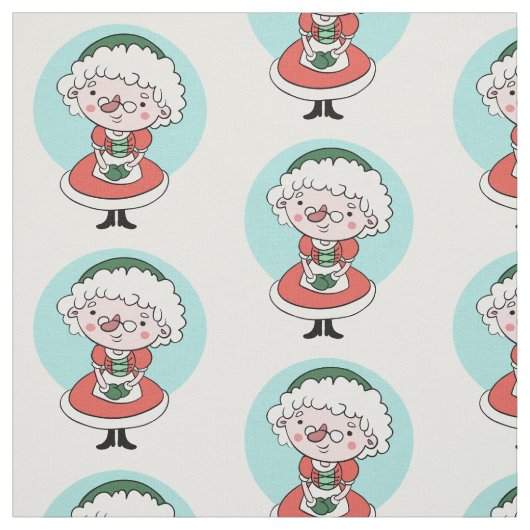 Mrs Claus custom stof (Swatch)