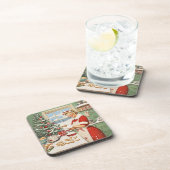 Mrs Claus Holiday Baking Delight Bier Onderzetter (Rechterzijde)