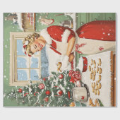 Mrs Claus Holiday Baking Delight Cadeaupapier (Vlak)