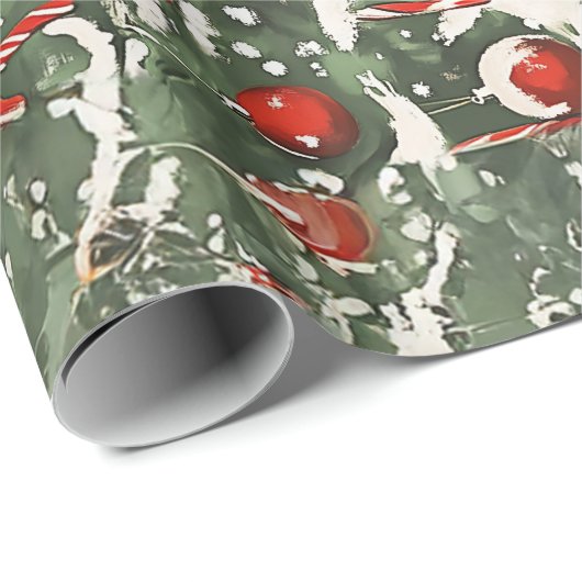 Mrs Claus Holiday Baking Delight Cadeaupapier (Rol Hoek)