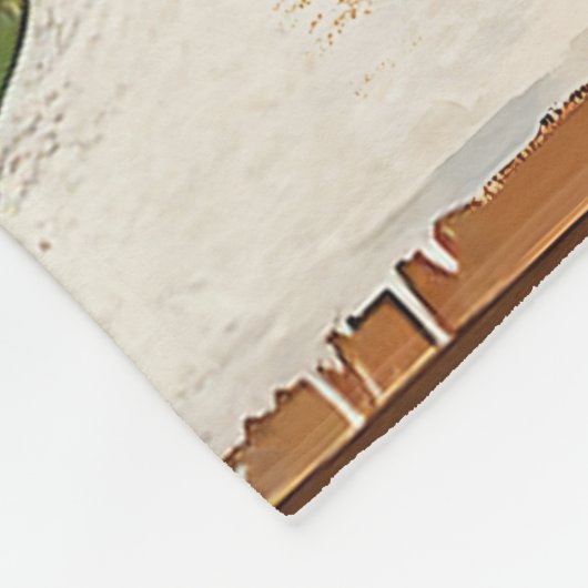 Mrs Claus Holiday Baking Delight Fleece Deken (Hoek)