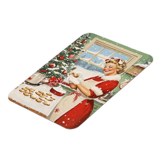 Mrs Claus Holiday Baking Delight Magneet (Linkerzijde)