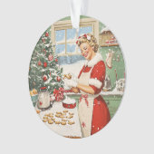 Mrs Claus Holiday Baking Delight Ornament (voorkant)