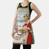Mrs Claus Holiday Baking Delight Schort (Insitu)