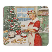 Mrs Claus Holiday Baking Delight Snijplank (Voorkant)