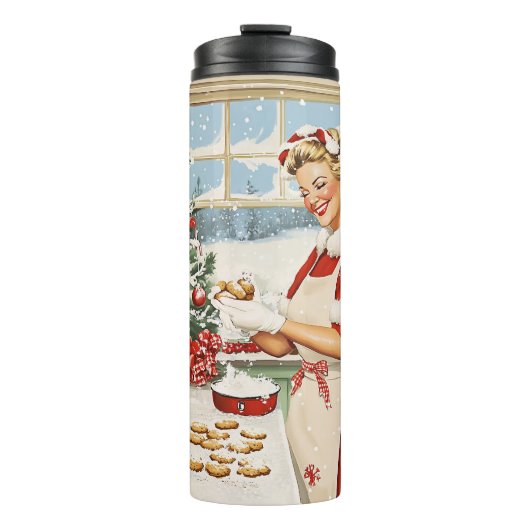 Mrs Claus Holiday Baking Delight Thermosbeker (Voorkant)