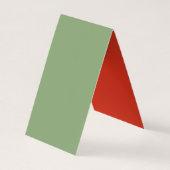 Mrs Claus Holiday Baking Delight Visitekaartje (Achterkant)