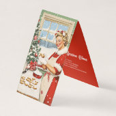 Mrs Claus Holiday Baking Delight Visitekaartje (Voorkant)