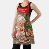 Mrs. Claus Holiday Cupcake Apron Schort (Insitu)