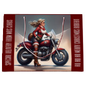 Mrs Claus Levering gepersonaliseerd Groot Cadeauzakje (Voorkant)