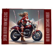 Mrs Claus Levering gepersonaliseerd Groot Cadeauzakje (Achterkant)