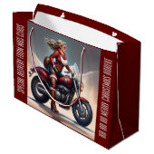 Mrs Claus Levering gepersonaliseerd Groot Cadeauzakje (Achterkant Gekanteld)