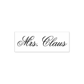 Mrs Claus (Santa's Wife) handtekening Zelfinktende Stempel