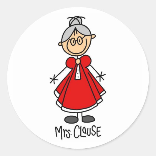 Mrs. Claus sticker (Voorkant)