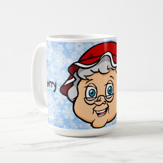 MRS CLAUS - Vrolijk Kerstei Nog Mok (Voorkant links)