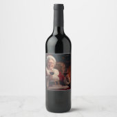 Mrs Claus wijnfles label Wijn Etiket (Voorkant)