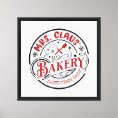 Mrs Clause Bakery | boerderij Canvas Afdruk (Voorkant)