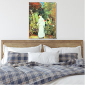 Mrs Constable in haar tuin Canvas Afdruk (Insitu (Slaapkamer))