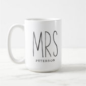 MRS. Custom Couple Mok Wedding Mok Jubileum (Links)