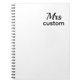 Mrs. Custom Notebook – Personalized Name Notitieboek