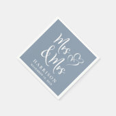 Mrs Dusty Blue Trouwreceptie Servet (Hoek)