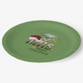 MRS Eerste Kerstdag Papieren Bordje (Gekanteld)