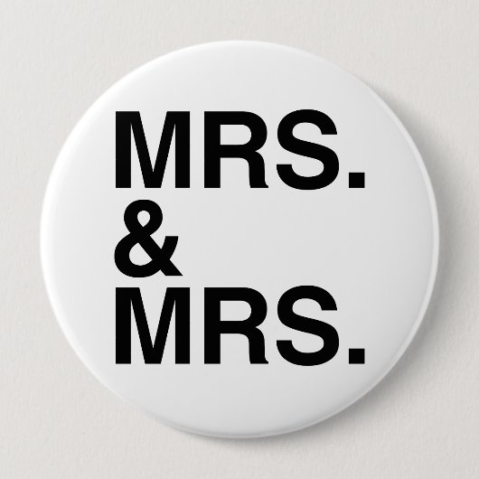 MRS EN MEVROUW. -.png Ronde Button 4,0 Cm (Voorkant)