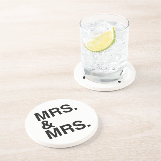 MRS EN MEVROUW. -.png Zandsteen Onderzetter (Zijkant)