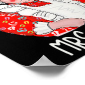 Mrs en Mr Sinterklaas Koppels Matching Christmas Poster (Hoek)