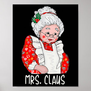 Mrs en Mr Sinterklaas Koppels Matching Christmas Poster