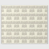 Mrs. en Mr Wedding Wrapping paper Cadeaupapier (Vlak)