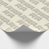 Mrs. en Mr Wedding Wrapping paper Cadeaupapier (Hoek)