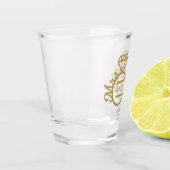 Mrs en Mrs Diamond Rings Gay Wedding Favoriet Shot Glas (Links)