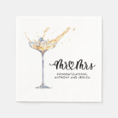 Mrs en Mrs Engagement Party Servet (Voorkant)