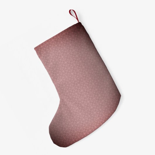 MRS en MRS. Sangria Damask met jaar en namen Kleine Kerstsok (Achterkant (Hangend))