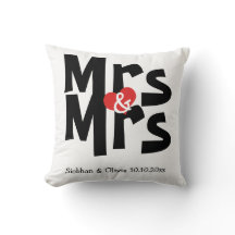 Mrs. en Mrs. Two Brides Personalized Wedding