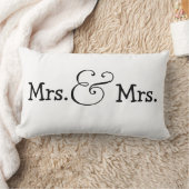 Mrs. en Mrs. Two Brides Wedding Gift Kussen (Deken)