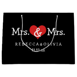 Mrs. en Mrs. Two Brides Wedding  Groot Cadeauzakje