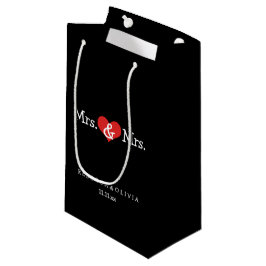 Mrs. en Mrs. Two Brides Wedding Klein Cadeauzakje
