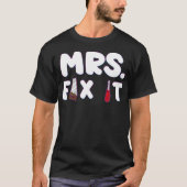 MRS FIX IT Craftswoman Crafty Woman bakery space p T-shirt (Voorkant)