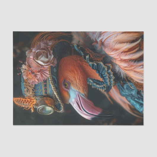 Mrs Flamingo Tissuepapier (Voorkant)