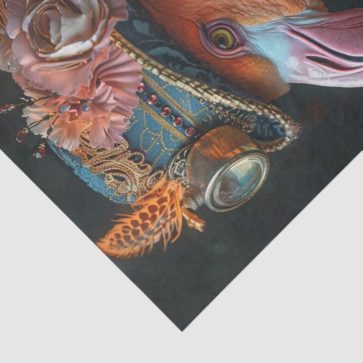 Mrs Flamingo Tissuepapier (Detail)