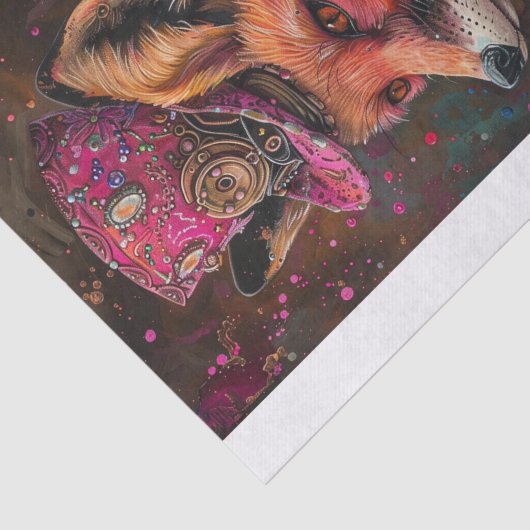 Mrs Fox Tissuepapier (Detail)