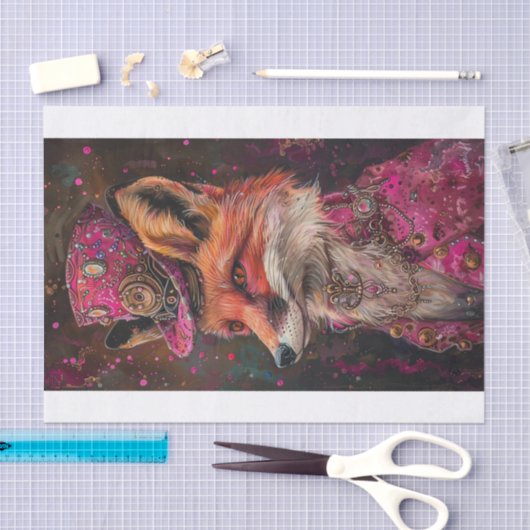 Mrs Fox Tissuepapier (Craft)