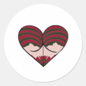 Mrs Freddy Butt Ronde Sticker (Voorkant)