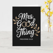 Mrs Good Thing Christelijke Spreuken Christelijk K Kaart (Gele Bloem)