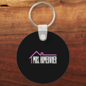 Mrs. Homeowner First Time Homeowner Housewarming Sleutelhanger (Voorkant)