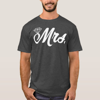 Mrs Just Marriott Wife Bride Engagement Honeymoon T-shirt