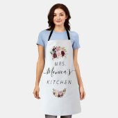 MRS | keuken op maat gemaakt met bloemen Schort (Gedragen)